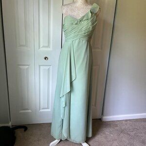 Mint green gown